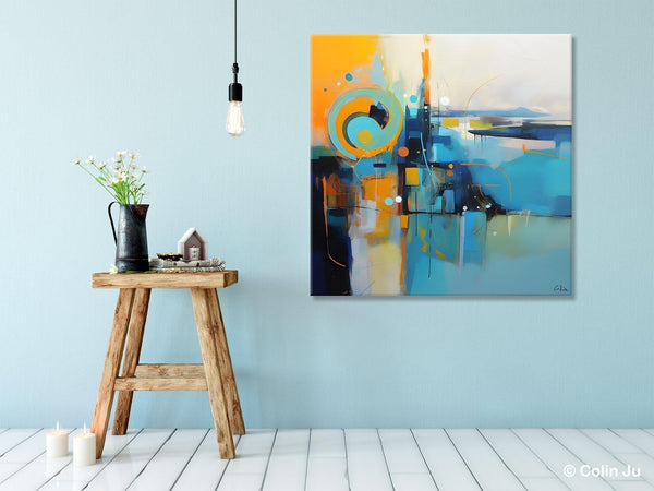 Modern Acrylic Paintings, Large Abstract Painting for Bedroom, Original Modern Wall Art Paintings, Oversized Contemporary Canvas Paintings-Art Painting Canvas