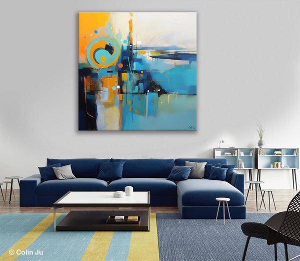 Modern Acrylic Paintings, Large Abstract Painting for Bedroom, Original Modern Wall Art Paintings, Oversized Contemporary Canvas Paintings-Art Painting Canvas