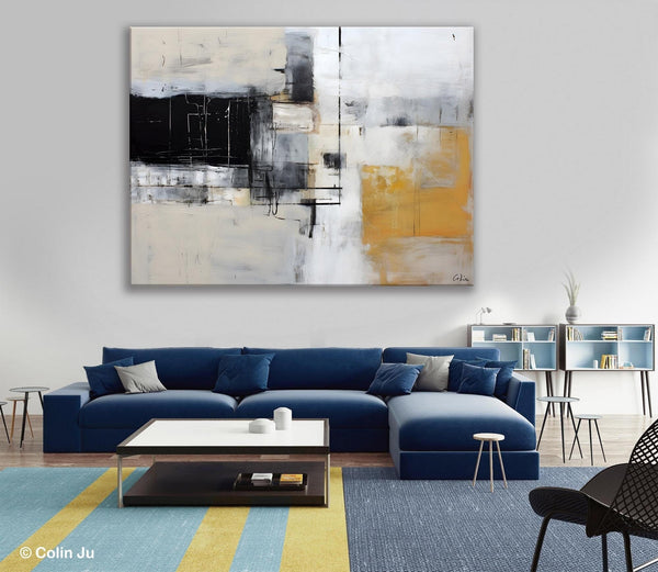 Modern Abstract Art Paintings, Extra Large Canvas Painting for Bedroom, Original Canvas Wall Art, Oversized Contemporary Acrylic Paintings-Art Painting Canvas