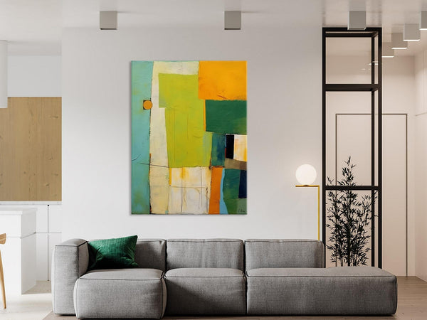 Simple Modern Wall Art, Oversized Contemporary Acrylic Paintings, Extra Large Canvas Painting for Living Room, Original Abstract Paintings-Art Painting Canvas