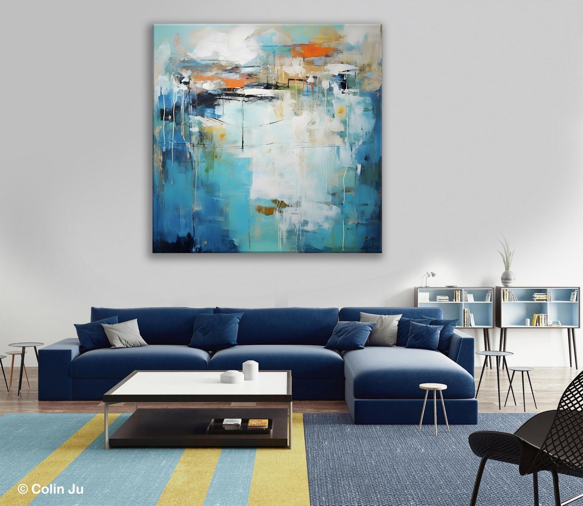 Large Abstract Painting for Bedroom, Original Modern Wall Art Paintings, Contemporary Canvas Art, Modern Acrylic Artwork, Buy Art Online-Art Painting Canvas