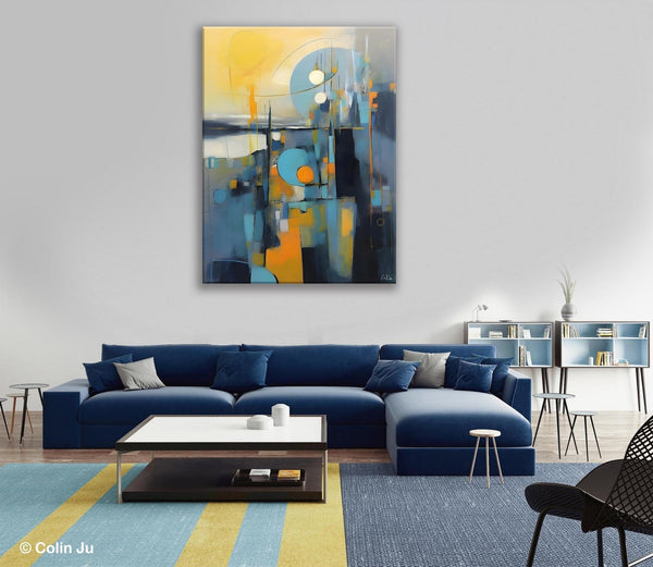 Extra Large Painting for Sale, Oversized Contemporary Acrylic Paintings, Extra Large Canvas Painting for Bedroom, Original Abstract Painting-Art Painting Canvas