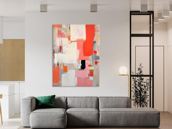 Extra Large Painting on Canvas, Huge Contemporary Acrylic Paintings, Extra Large Canvas Painting for Bedroom, Original Abstract Wall Art-Art Painting Canvas