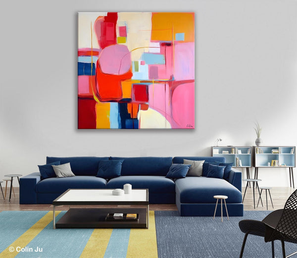 Ultra Modern Acrylic Paintings, Abstract Painting for Bedroom, Original Modern Wall Art Paintings, Oversized Contemporary Canvas Paintings-Art Painting Canvas