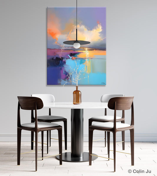 Original Landscape Paintings, Modern Paintings, Large Contemporary Wall Art, Acrylic Painting on Canvas, Extra Large Paintings for Bedroom-Art Painting Canvas