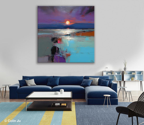 Original Canvas Wall Art Paintings, Modern Canvas Painting for Living Room, Acrylic Painting on Canvas, Landscape Abstract Paintings-Art Painting Canvas