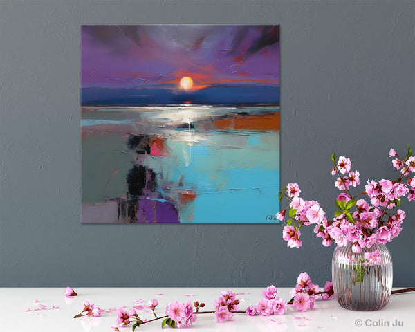 Original Canvas Wall Art Paintings, Modern Canvas Painting for Living Room, Acrylic Painting on Canvas, Landscape Abstract Paintings-Art Painting Canvas
