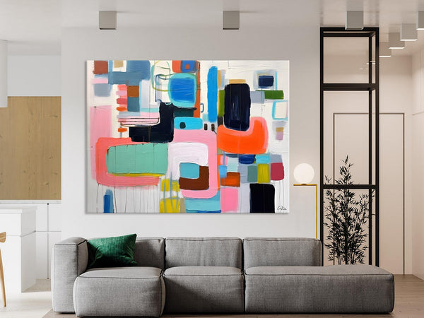 Contemporary Acrylic Paintings, Modern Wall Art Ideas for Living Room, Extra Large Canvas Paintings, Original Abstract Painting, Impasto Art-Art Painting Canvas