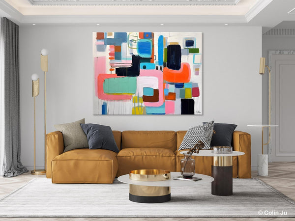 Contemporary Acrylic Paintings, Modern Wall Art Ideas for Living Room, Extra Large Canvas Paintings, Original Abstract Painting, Impasto Art-Art Painting Canvas