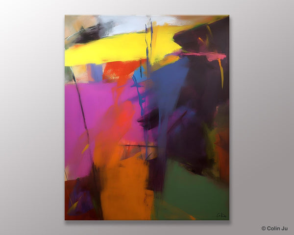 Extra Large Abstract Painting for Dining Room, Large Original Abstract Wall Art, Contemporary Acrylic Paintings, Abstract Painting on Canvas-Art Painting Canvas