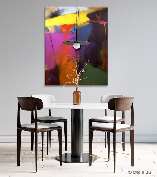 Extra Large Abstract Painting for Dining Room, Large Original Abstract Wall Art, Contemporary Acrylic Paintings, Abstract Painting on Canvas-Art Painting Canvas
