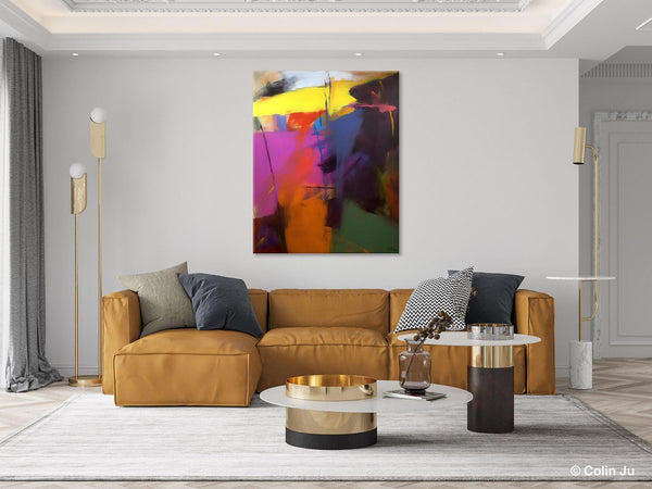 Extra Large Abstract Painting for Dining Room, Large Original Abstract Wall Art, Contemporary Acrylic Paintings, Abstract Painting on Canvas-Art Painting Canvas