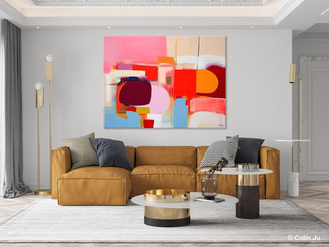 Extra Large Canvas Paintings, Original Abstract Art, Modern Wall Art Ideas for Dining Room, Impasto Painting, Contemporary Acrylic Paintings-Art Painting Canvas