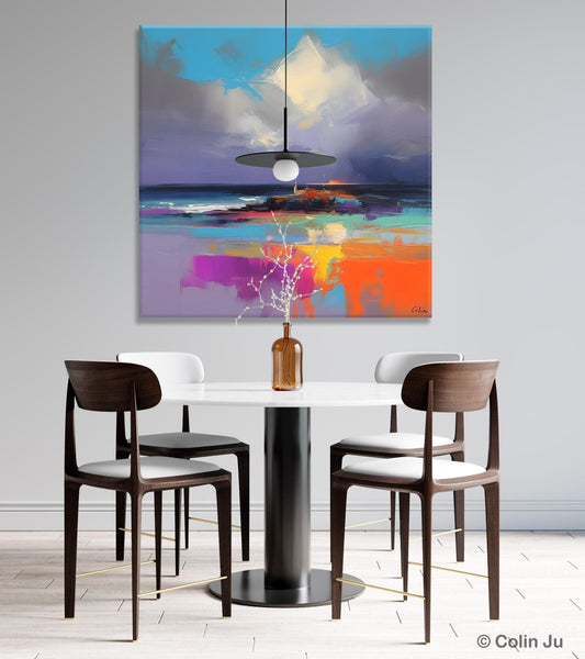 Landscape Canvas Paintings, Modern Canvas Wall Art Paintings, Original Canvas Painting for Living Room, Acrylic Painting on Canvas-Art Painting Canvas