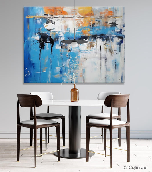 Oversized Canvas Paintings, Original Abstract Art, Modern Wall Art Ideas for Living Room, Palette Knife Painting, Contemporary Acrylic Art-Art Painting Canvas