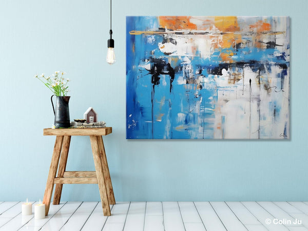 Oversized Canvas Paintings, Original Abstract Art, Modern Wall Art Ideas for Living Room, Palette Knife Painting, Contemporary Acrylic Art-Art Painting Canvas