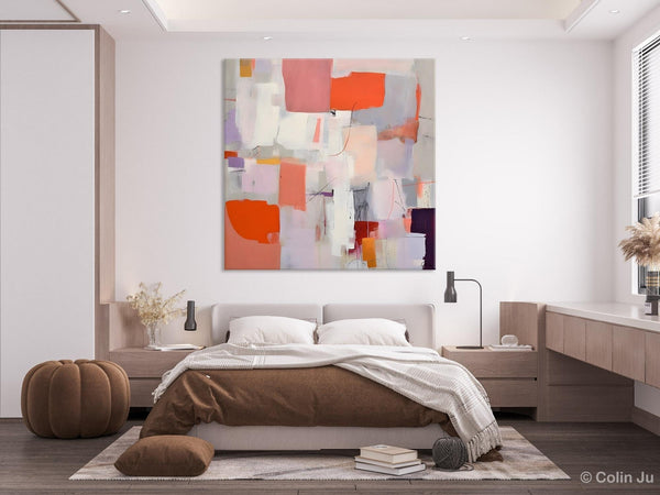 Modern Acrylic Artwork, Original Abstract Wall Art, Contemporary Canvas Art, Hand Painted Canvas Art, Large Abstract Painting for Bedroom-Art Painting Canvas