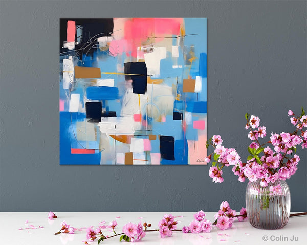 Modern Canvas Paintings, Contemporary Canvas Art, Original Modern Wall Art, Modern Acrylic Artwork, Large Abstract Painting for Dining Room-Art Painting Canvas