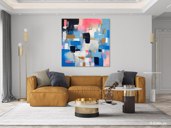 Modern Canvas Paintings, Contemporary Canvas Art, Original Modern Wall Art, Modern Acrylic Artwork, Large Abstract Painting for Dining Room-Art Painting Canvas