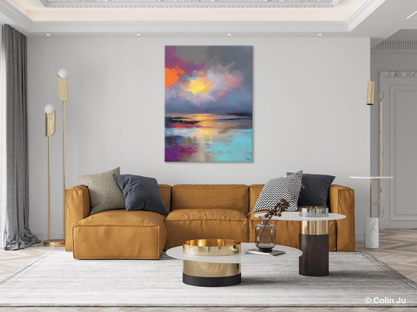 Landscape Painting on Canvas, Abstract Paintings for Bedroom, Contemporary Wall Art Paintings, Extra Large Original Art, Buy Wall Art Online-Art Painting Canvas