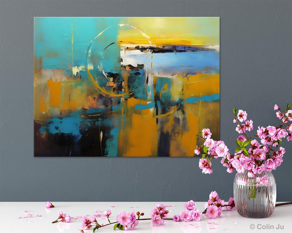 Oversized Canvas Paintings, Original Abstract Art, Hand Painted Canvas Art, Contemporary Acrylic Art, Huge Wall Art Ideas for Living Room-Art Painting Canvas