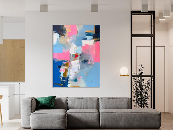 Large Art Painting for Living Room, Original Canvas Art, Contemporary Acrylic Painting on Canvas, Oversized Modern Abstract Wall Paintings-Art Painting Canvas