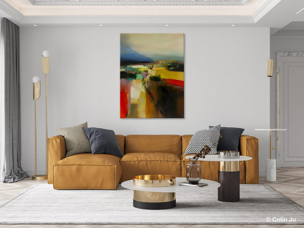 Abstract Landscape Artwork, Landscape Painting on Canvas, Contemporary Wall Art Paintings, Extra Large Original Art, Hand Painted Canvas Art-Art Painting Canvas