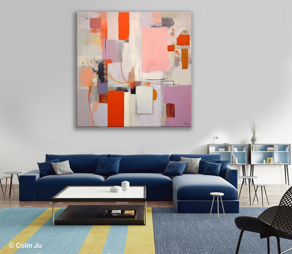 Original Abstract Wall Art, Modern Canvas Paintings, Large Abstract Painting for Bedroom, Modern Acrylic Artwork, Contemporary Canvas Art-Art Painting Canvas