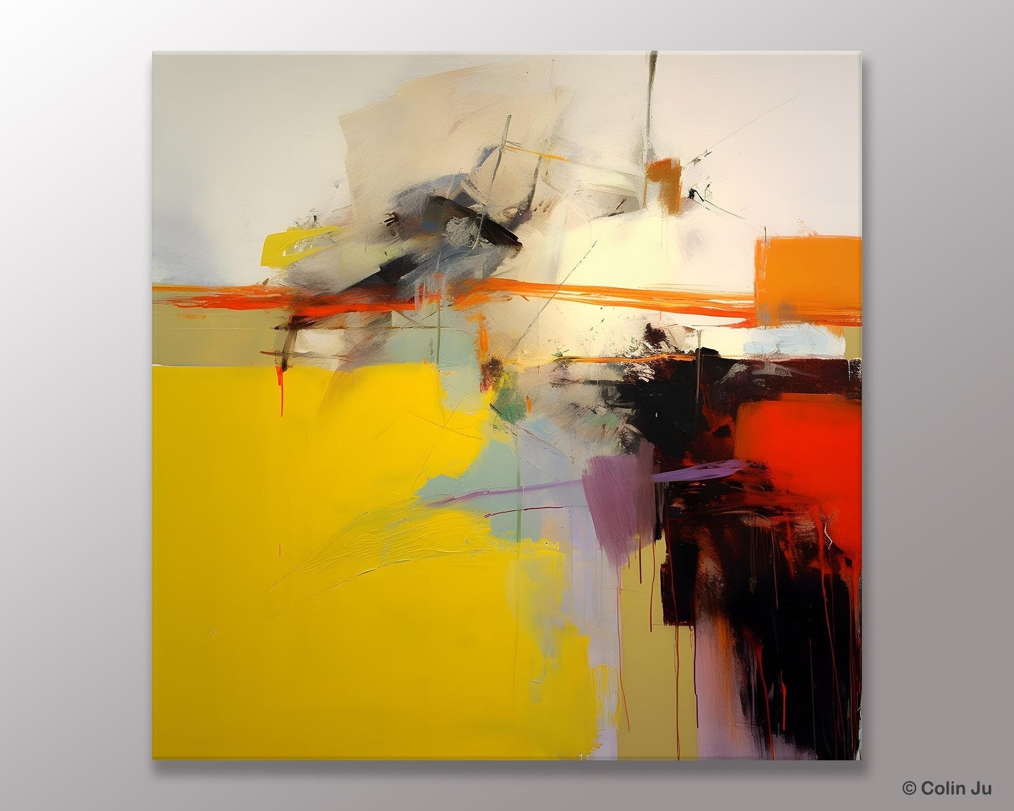Modern Canvas Art Paintings, Contemporary Canvas Art, Original Modern Wall Art, Modern Acrylic Artwork, Large Abstract Paintings for Bedroom-Art Painting Canvas