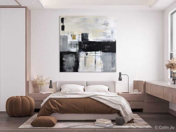 Contemporary Canvas Art for Bedroom, Modern Acrylic Artwork, Original Modern Paintings, Heavy Texture Canvas Art, Large Abstract Paintings-Art Painting Canvas