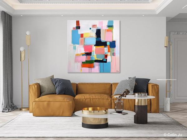 Modern Canvas Paintings, Large Abstract Art for Bedroom, Original Abstract Wall Art, Simple Modern Acrylic Artwork, Contemporary Canvas Art-Art Painting Canvas