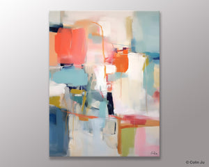 Large Wall Art Painting for Bedroom, Original Canvas Art, Contemporary Acrylic Painting on Canvas, Oversized Modern Abstract Wall Paintings-Art Painting Canvas