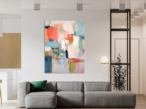 Large Wall Art Painting for Bedroom, Original Canvas Art, Contemporary Acrylic Painting on Canvas, Oversized Modern Abstract Wall Paintings-Art Painting Canvas