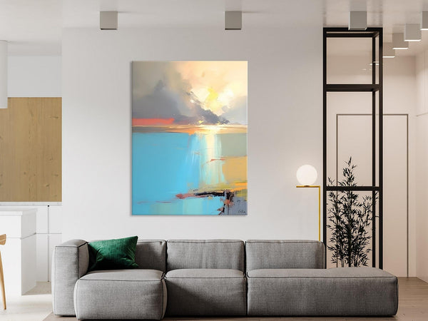 Contemporary Acrylic Painting on Canvas, Large Original Artwork, Large Landscape Paintings for Living Room, Modern Canvas Art Paintings-Art Painting Canvas