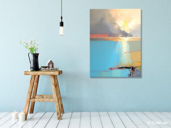 Contemporary Acrylic Painting on Canvas, Large Original Artwork, Large Landscape Paintings for Living Room, Modern Canvas Art Paintings-Art Painting Canvas