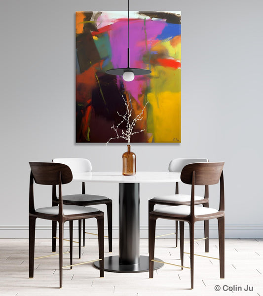 Large Original Abstract Wall Art, Contemporary Acrylic Paintings, Extra Large Abstract Painting for Dining Room, Abstract Painting on Canvas-Art Painting Canvas
