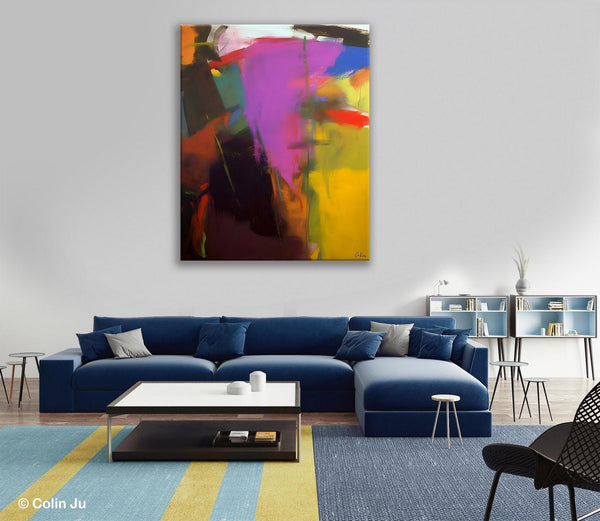 Large Original Abstract Wall Art, Contemporary Acrylic Paintings, Extra Large Abstract Painting for Dining Room, Abstract Painting on Canvas-Art Painting Canvas