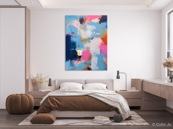 Oversized Modern Abstract Wall Paintings, Original Canvas Art, Contemporary Acrylic Painting on Canvas, Large Wall Art Painting for Bedroom-Art Painting Canvas