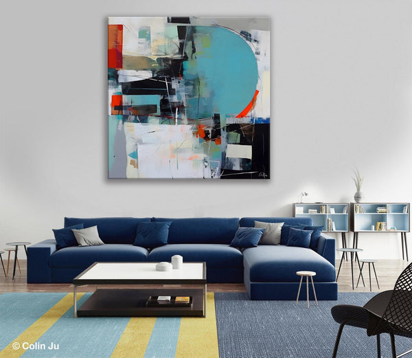 Modern Acrylic Artwork, Original Modern Paintings, Contemporary Canvas Art for Bedroom, Heavy Texture Canvas Art, Large Abstract Paintings-Art Painting Canvas