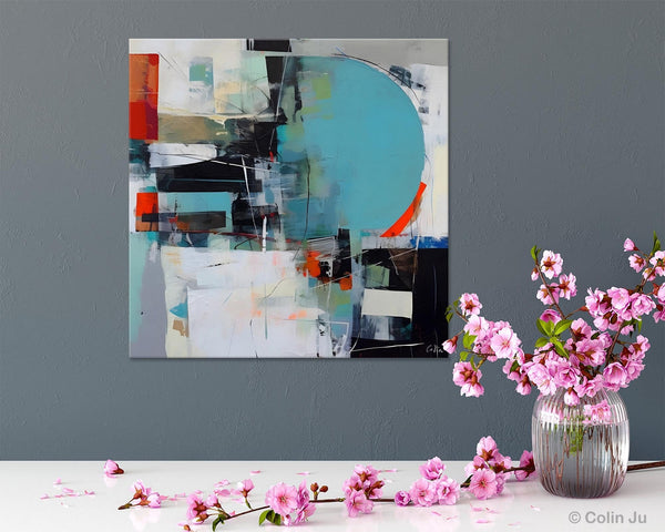 Modern Acrylic Artwork, Original Modern Paintings, Contemporary Canvas Art for Bedroom, Heavy Texture Canvas Art, Large Abstract Paintings-Art Painting Canvas