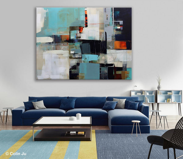 Extra Large Paintings for Dining Room, Abstract Wall Paintings, Hand Painted Canvas Art, Original Artowrk, Contemporary Wall Art Paintings-Art Painting Canvas