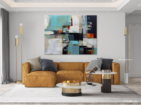 Extra Large Paintings for Dining Room, Abstract Wall Paintings, Hand Painted Canvas Art, Original Artowrk, Contemporary Wall Art Paintings-Art Painting Canvas