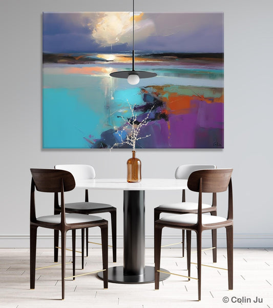 Original Landscape Paintings, Landscape Canvas Paintings for Living Room, Extra Large Modern Wall Art Paintings, Acrylic Painting on Canvas-Art Painting Canvas