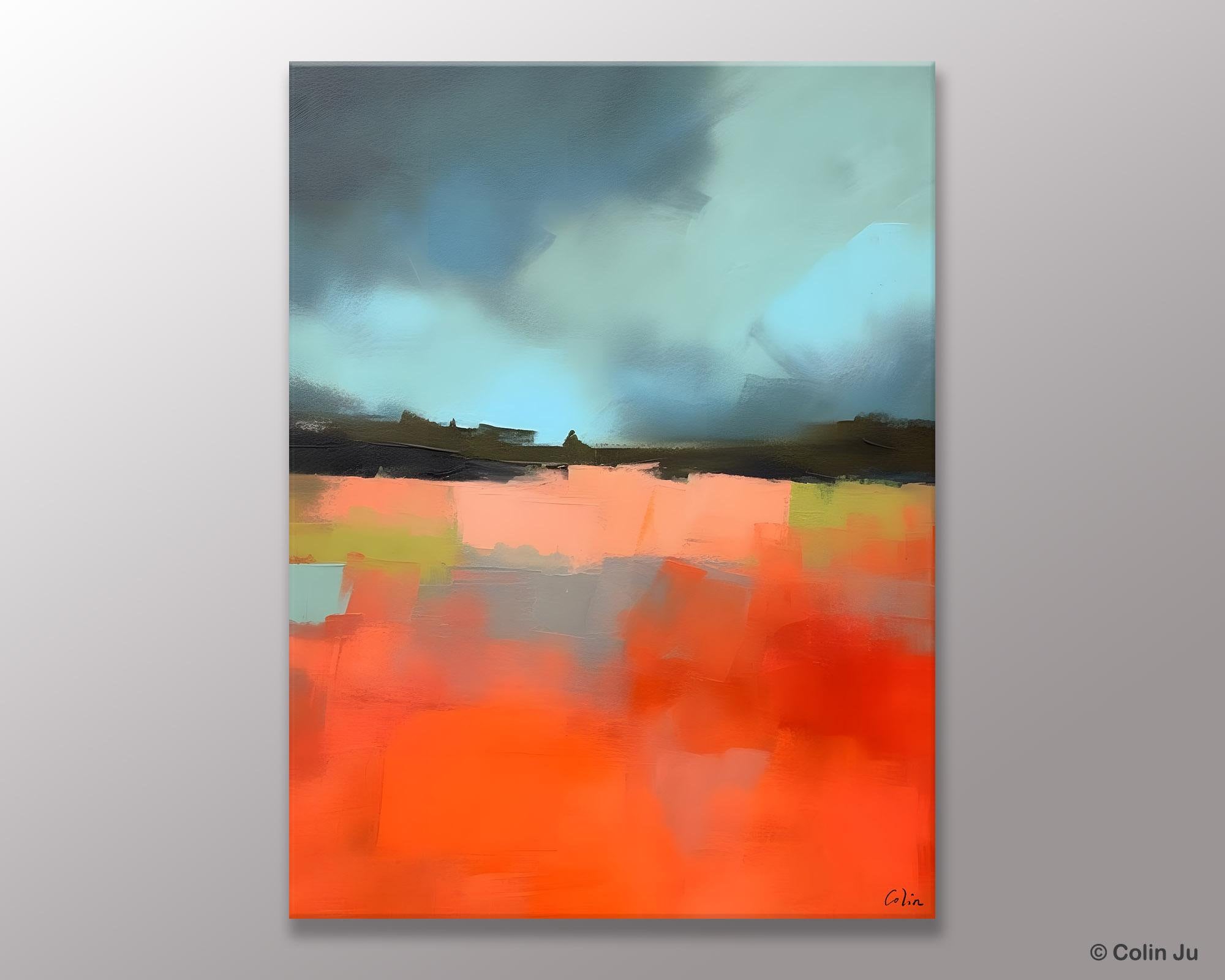 Original Canvas Artwork, Contemporary Acrylic Painting on Canvas, Large Wall Art Painting for Bedroom, Oversized Abstract Wall Art Paintings-Art Painting Canvas