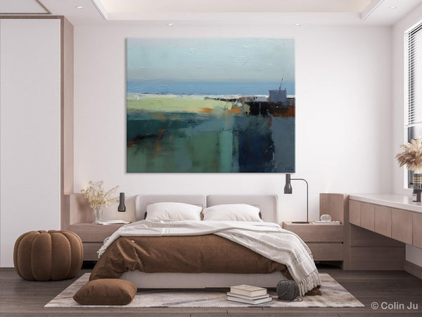 Landscape Acrylic Paintings, Landscape Abstract Paintings, Modern Wall Art for Living Room, Original Abstract Abstract Painting on Canvas-Art Painting Canvas