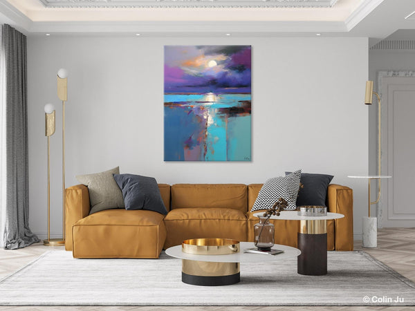 Extra Large Original Art, Landscape Painting on Canvas, Hand Painted Canvas Art, Abstract Landscape Artwork, Contemporary Wall Art Paintings-Art Painting Canvas