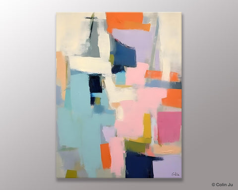 Large Wall Art Painting for Bedroom, Original Canvas Art, Contemporary Acrylic Painting on Canvas, Oversized Modern Abstract Wall Paintings-Art Painting Canvas
