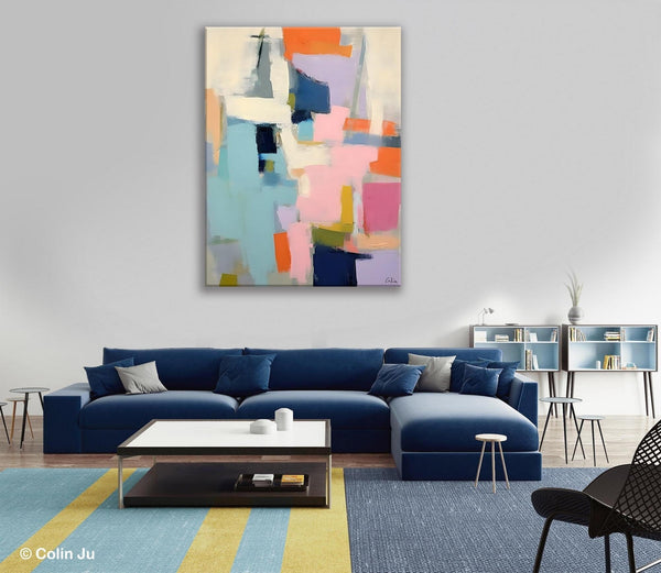 Large Wall Art Painting for Bedroom, Original Canvas Art, Contemporary Acrylic Painting on Canvas, Oversized Modern Abstract Wall Paintings-Art Painting Canvas