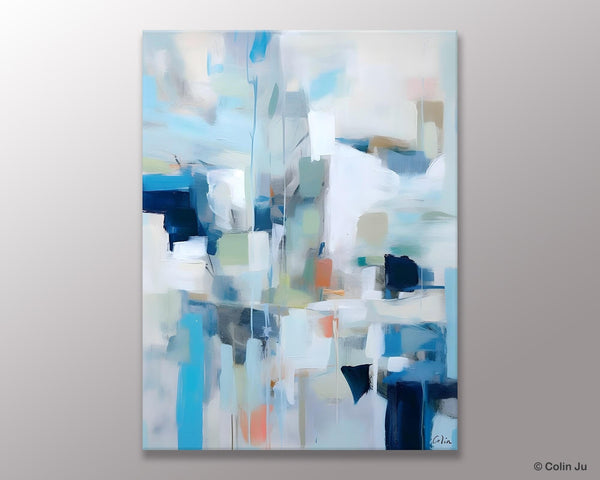 Large Modern Canvas Wall Paintings, Original Abstract Art, Hand Painted Acrylic Painting on Canvas, Large Wall Art Painting for Dining Room-Art Painting Canvas