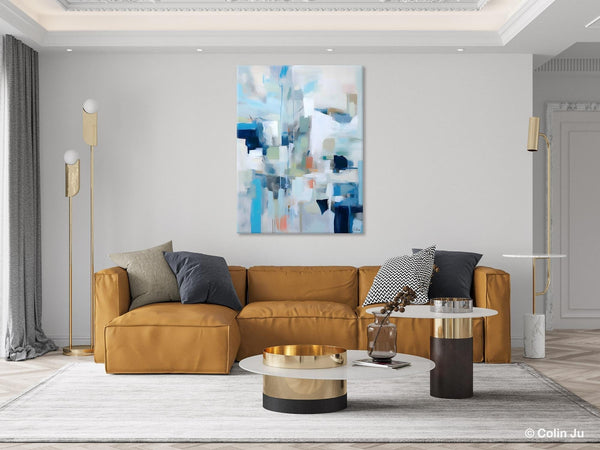 Large Modern Canvas Wall Paintings, Original Abstract Art, Hand Painted Acrylic Painting on Canvas, Large Wall Art Painting for Dining Room-Art Painting Canvas